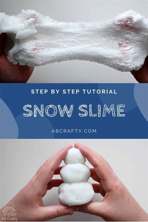 fake snow for slime in a bag